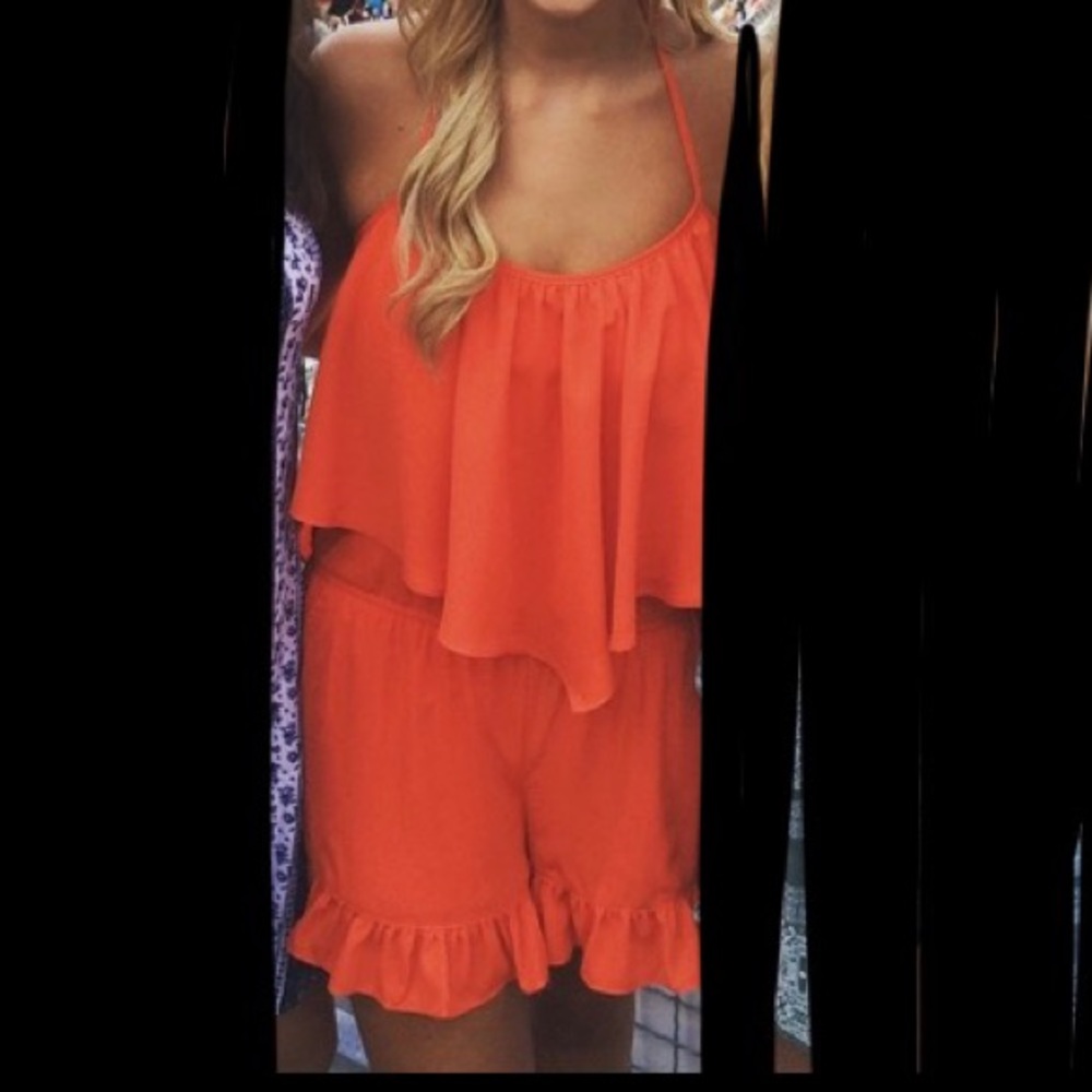 Beautiful Orange Romper